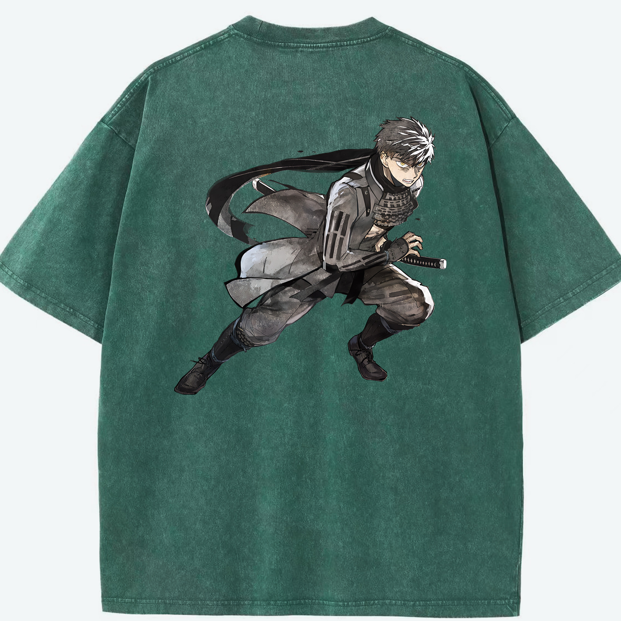 （画像用） 刀剣乱舞 Touken Ranbu 綿100% ヴィンテージ風 半袖Tシャツ（背面プリント）